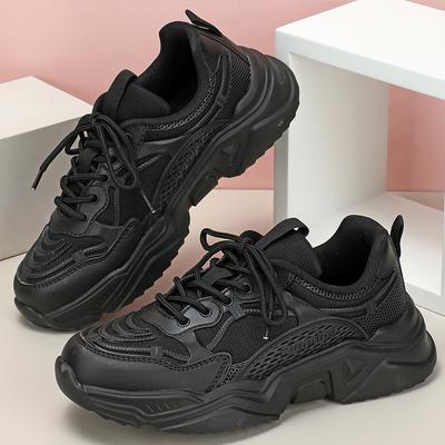 Неуклюжие кроссовки, трендовые туфли на платформе, женская обувь, дышащая удобная повседневная спортивная обувь с сетчатой ​​поверхностью, модная модная обувь для пар