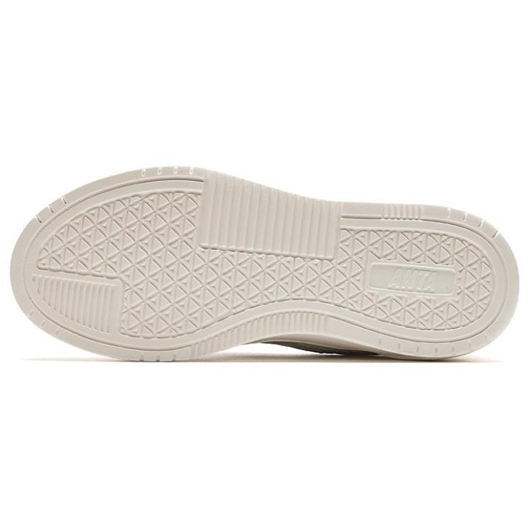 New Anta Glue Elastic Height Increasing Breathable Low Top Skateboard Shoes Women's Gray 922428003-2