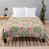 Cartoon Strawberry Theme Blanket Bedroom Soft Flannel Blanket Lunch Break Blanket