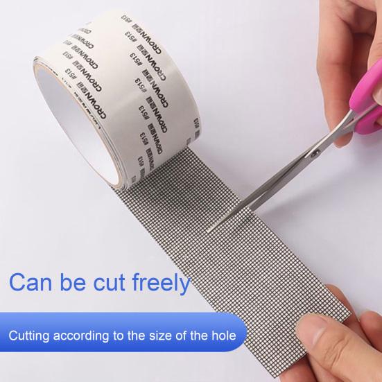 Лента для ремонта экрана из стекловолокна. Легкий ремонт. Устойчивая к разрыву и устранению повреждений. Бесплатная резка. Прочная клейкая сетка своими руками.