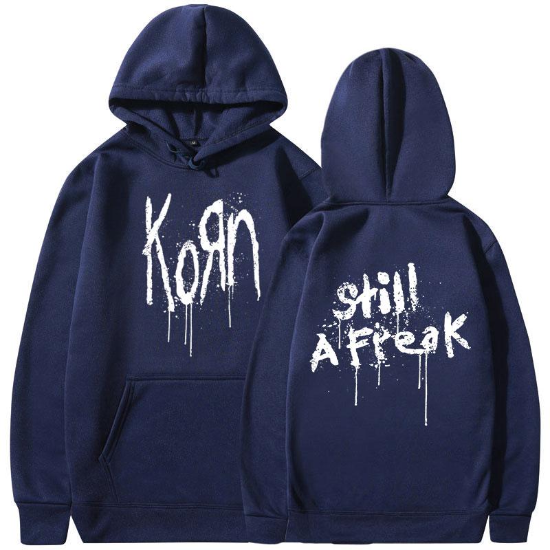 Korn Music Concert Rock Band WORLD TOUR Hoodie Мужская винтажная металлическая готическая свободная толстовка с капюшоном