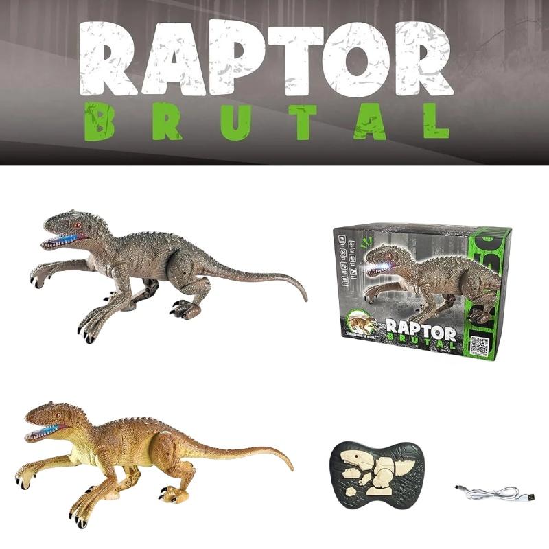 Большая игрушка-динозавр на пульте управления для мальчиков Оптовая продажа Модель Тираннозавра Рекса С шарнирными соединениями и световыми эффектами Пластиковый материал