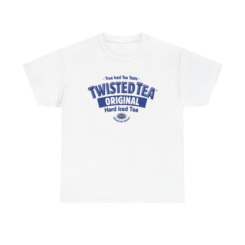 Футболка Twisted Tea Гаражные Пива Винтажный Логотип Плотный Хлопок 1