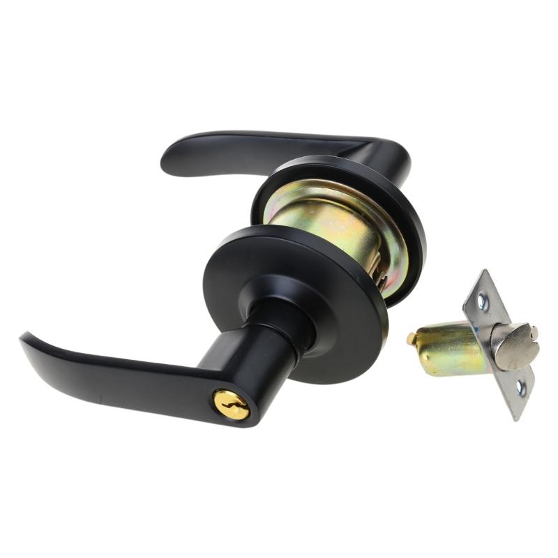 Комплект дверных ручек с трубчатыми защелками Легкая установка Дверной рычаг Многофункциональная ручка для межкомнатной двери Функция прохода