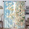 Весенние цветочные кухонные шторы для перегородки камеры современные шторы для гостиной 2 шт. тюль для спальни затемняющие шторы для дома