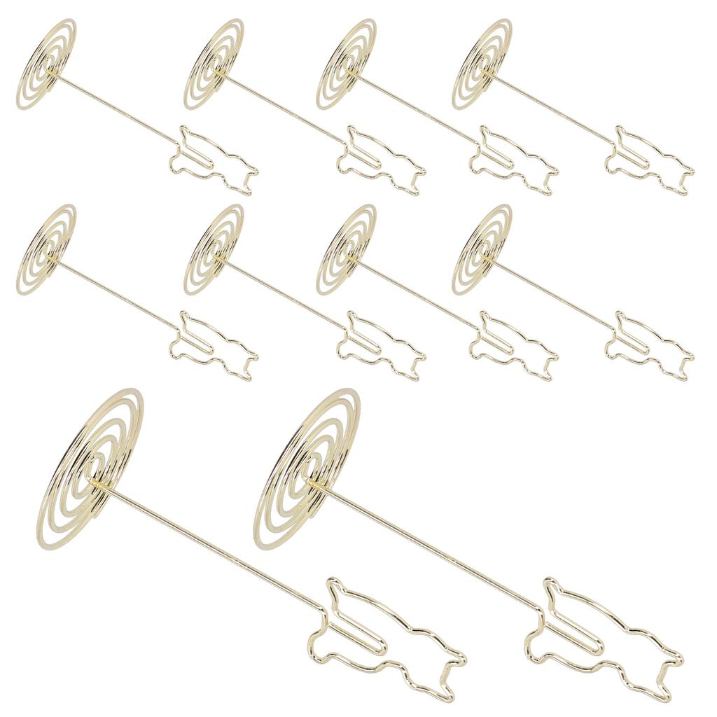 10 шт. зажим для фото кота с подставкой для стола, заметки, железная проволока, канцелярские принадлежности