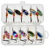 3.5g Hand-Cranked Rotating Metal Sequin Fishing Lures - 10-Pack