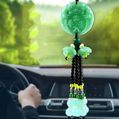 Китайская ручная работа цепочка для автомобиля подвеска этнический стиль украшение для салона автомобиля брелок для ключей