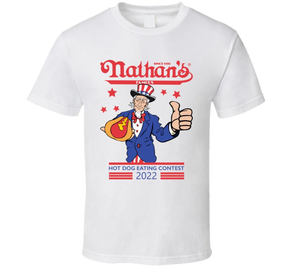 Nathan's Famous Hot Dog Eating Contest Joey Chestnut 2022 T Shirt Mens Womens Tees Top