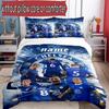 3pcs Duvet Cover Set (1*Duvet Cover + 2*Pillowcase, Without Core), Custom Name Chelsea F.C Pattern Bedding Set, Home Bedroom Decor Gift