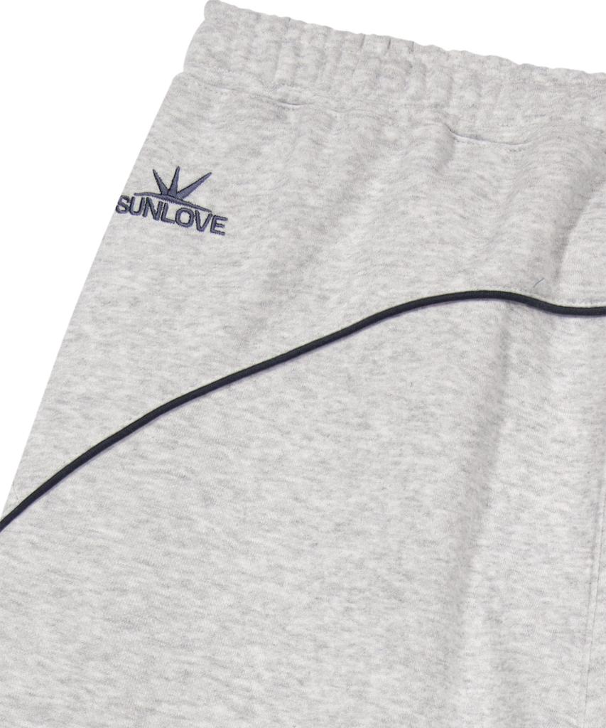 Sun Love Crescent Brushed Sweatpants Heather Gray