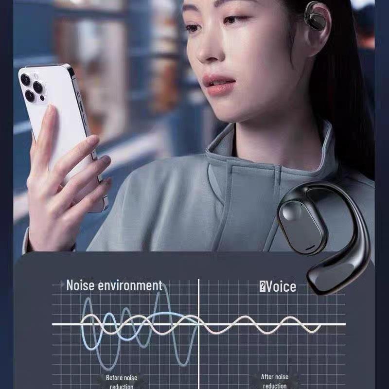 Ear-Hook Wireless Sports Headset with Air Conduction and Noise Reduction