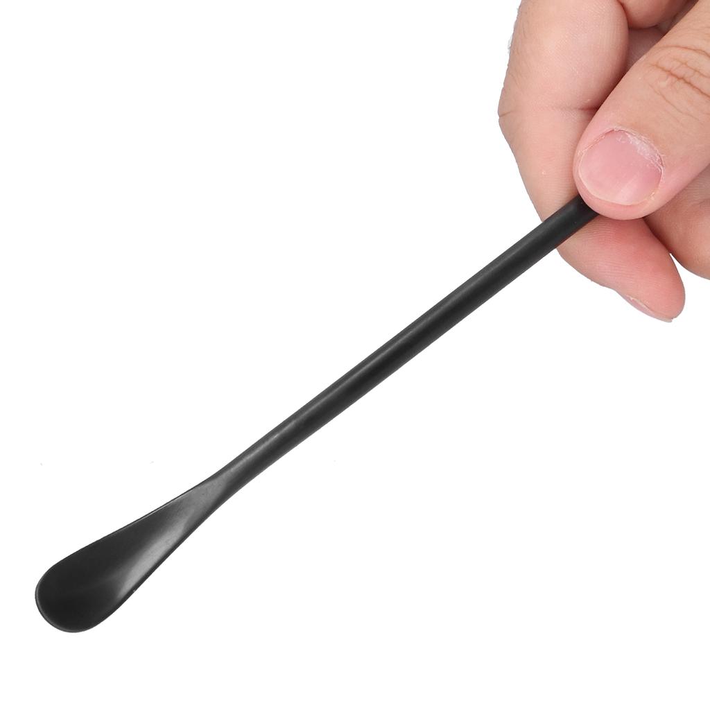 Ложка для размешивания кофе из нержавеющей стали 304, удлиненная ручка для коктейлей и смузи, матовый черный цвет