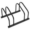 VidaXL Bike Rack for 2 Bikes Black Steel, Bike Stand, Bike Storage Rack, Floor Stand for Bikes, 154422