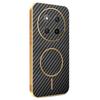 For Honor X9b 5G/Magic6 Lite 5G Phone Case Carbon Fiber Textured Electroplated TPU Back Cover