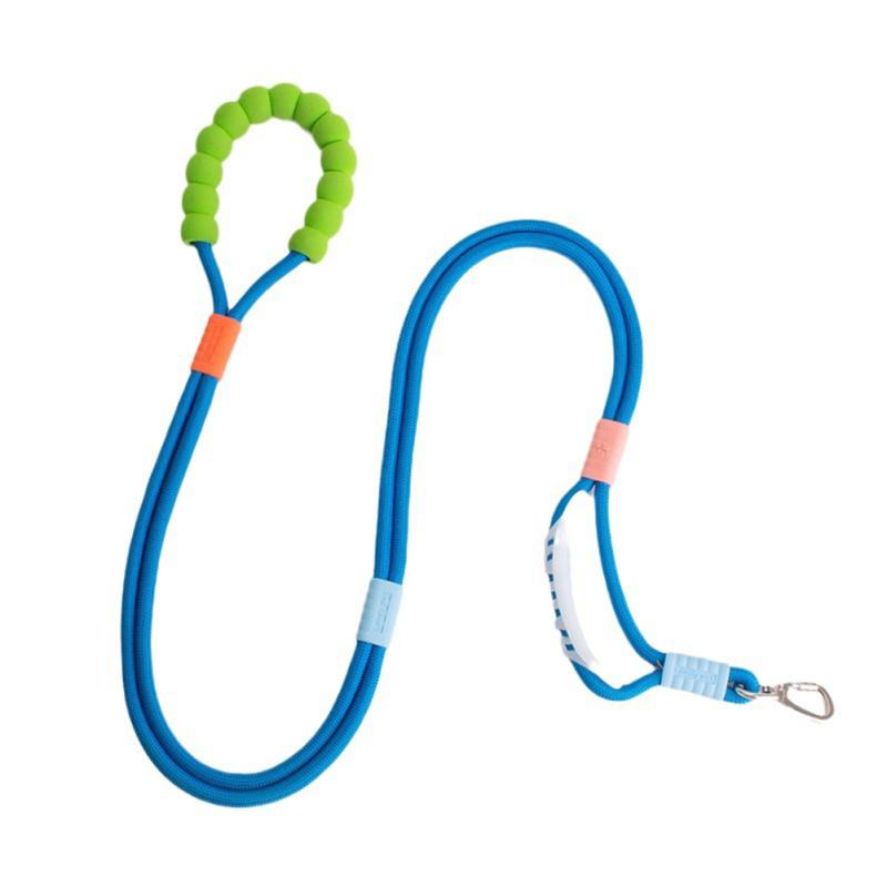 Поводок для собак 5 футов с удобной мягкой ручкой, пряжкой-замком из сплава, несколькими режимами тяги для собак