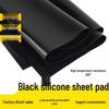 High Temp-Resistant Black Silicone Sheet - Non-Slip, Shock-Absorbing Rubber Gasket (0.5-6mm)