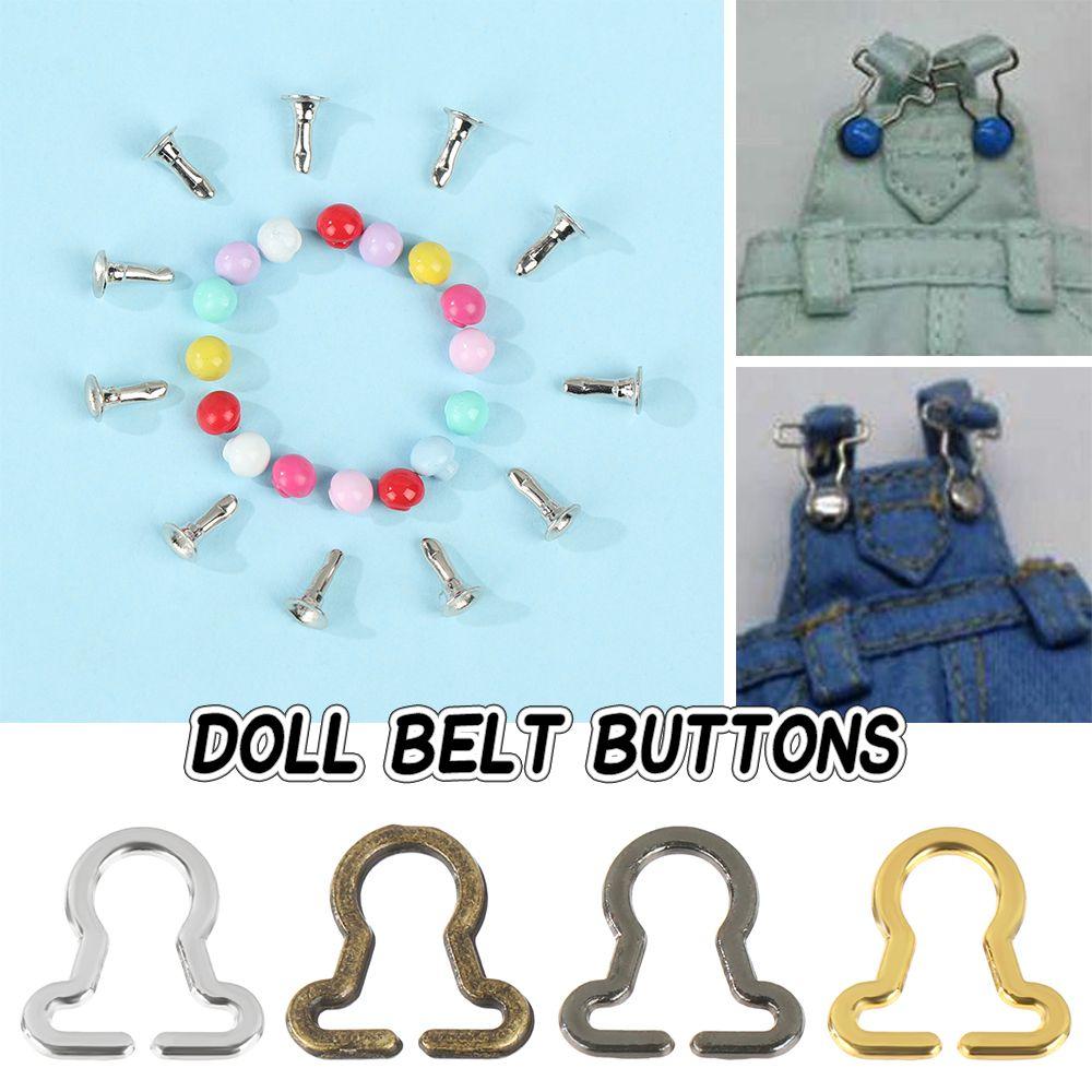 Toys Sewing Accessory DIY Dolls Buckles Trousers Bags Accessories Doll Belt Buttons Metal Buckle