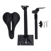 Seat Saddle Foldable Height Adjustable Aluminum Alloy Punchless Easy To Install Shock Absorbing