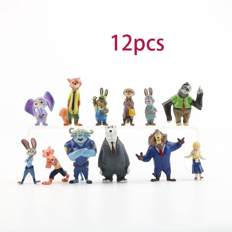Delightful 12pcs Zootopia Mini Toys Featuring Beloved Characters For Young Fans