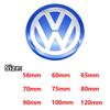 4Pcs 56/60/65/70/75/80/90/100/120mm 3D Car Wheel Stickers Center Hub Cap Emblem Badge Decal For VW GTI Polo Golf 4 5 6 7 Passat