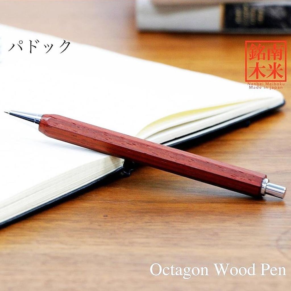 Механический карандаш Octagon Pencil Pen Retractable Rare Tree Octagon Wood Pen Octagon 0.5mm (Загон/Африканский падуак)