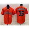 Houston Astros Baseball Jersey Bregman 2 Altuve 27 Embroidered Sports Shirt Men