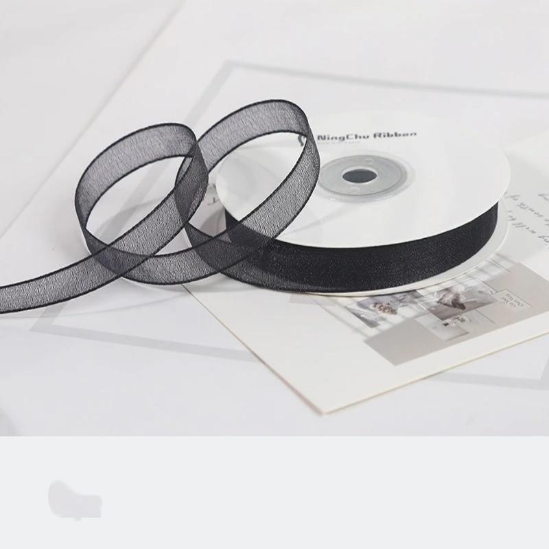 18M/Roll 1cm Single Face Satin Ribbon DIY Handmade Crafts Fabric Christmas Wedding Decoration Silk Ribbons