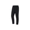 Li Ning Fitness Series Solid Color Logo Print Quick-Dry Straight-Leg Sports Pants Men Bottoms Black AYKT215-1
