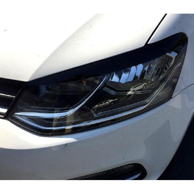 Фары автомобиля, веки, брови, наклейки из АБС-пластика, чехол для Volkswagen VW Polo MK5 2011-2017, аксессуары для автомобиля