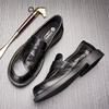 Бо Вэй Деловая мужская обувь Официальные британские кожаные туфли Удобная универсальная повседневная обувь Мокасины для вождения с одной педалью