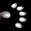 50pcs Spinner Tackle Smooth Nickel Sequin Fishing Attractor Spinner VIB Lure Spoon Metal Blades