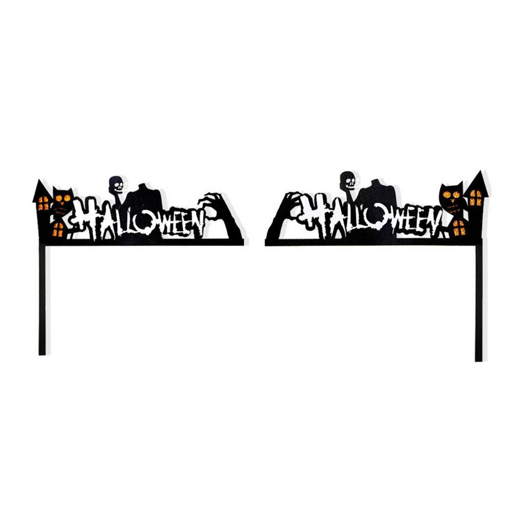 Door Corner Wooden Ornament Halloween Door Hanging Corners Sign Spooky Bat Spider Web Halloween Door Corner for Indoor