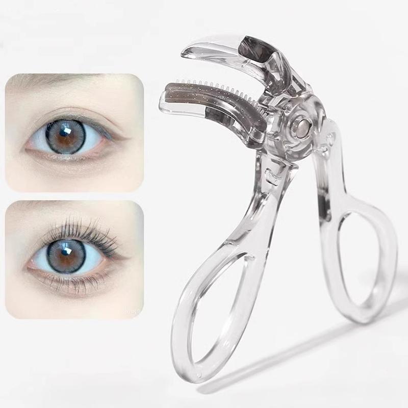 Wide-Angle Partial Eyelash Curler Portable One-Clip Curling Comb Tooth Lashes Curler Easy To Operate Styling Enlarge Eyes Tool