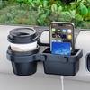 Car Side Door Window Storage Box Mount Tray Organizer Cup Holder Phone Stand Rack Key And Wallet Holder Easy Install Large Car Organizer Box