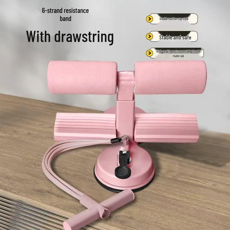 Двухприсосочный ролик для пресса с тросиком для вытягивания - тренажер для мышц пресса и помощь при выполнении упражнений на пресс.