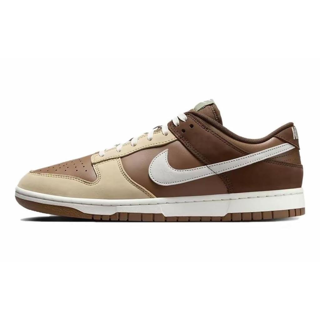 Nike Dunk Rice Fragrance Slip Resistant Abrasion Resistant Low top Skateboard Shoes Unisex White Brown HV1794-211(Team864-)