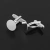 20 шт. модные мужские 12 мм плоские круглые пустые запонки для запонок