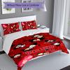 3pcs Custom Name Pucca Bedding Set,Includes 1 Duvet Cover and 2 Pillowcases,All-season Bedroom Decor