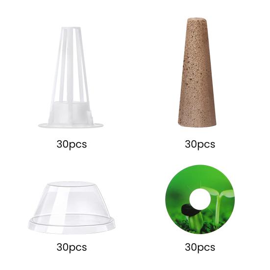 120 шт. комплект для гидропоники для аэросада, гидропоника, садовые аксессуары, включают сменные корзины для выращивания, этикетки для губок для растений