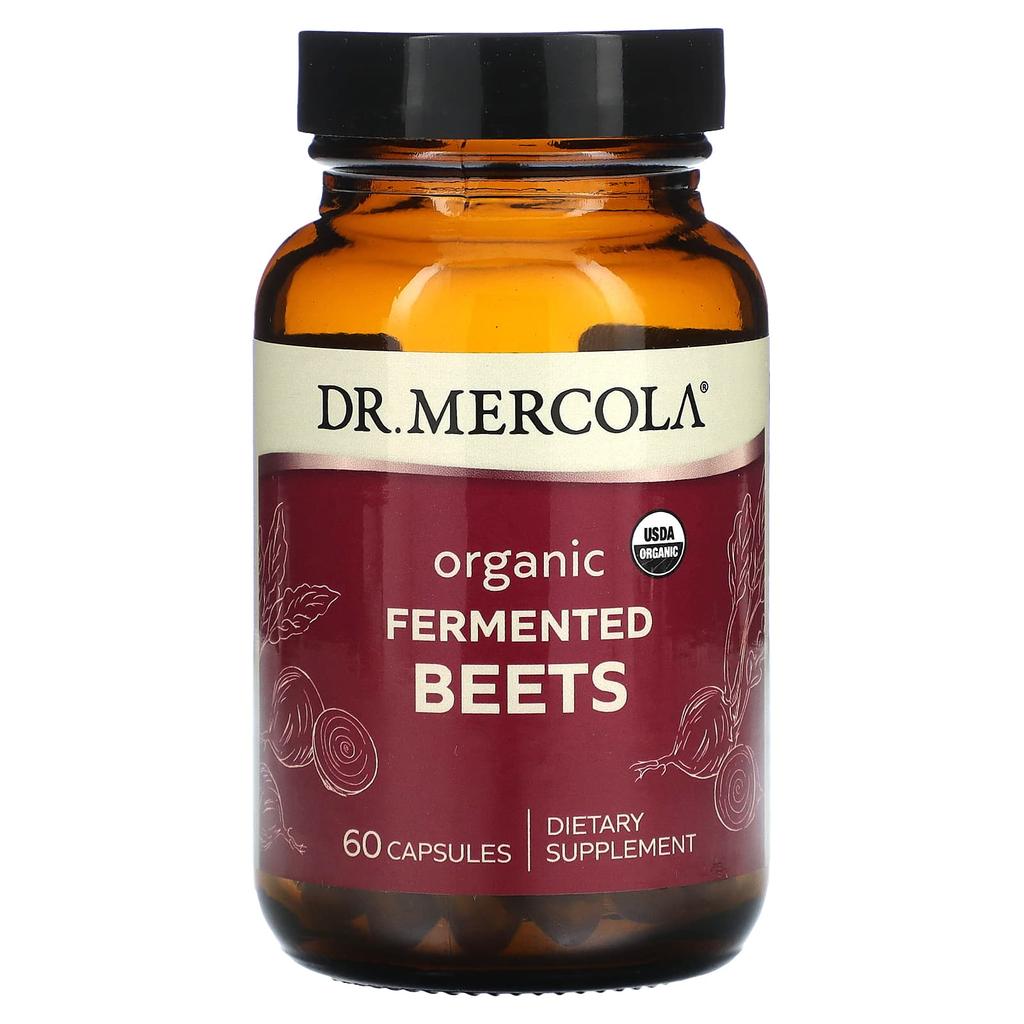 Dr. Mercola Organic Fermented Beets, 60 Capsules