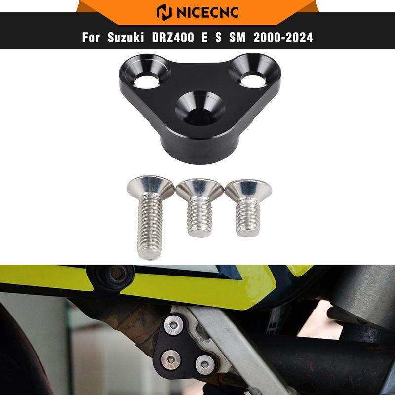 NICECNC For Suzuki DRZ400S DRZ400SM DR-Z 400S DR-Z 400SM 2000-2024 2023 Motorcycle Exhaust Holder Mount Hanger Auspuff Halter