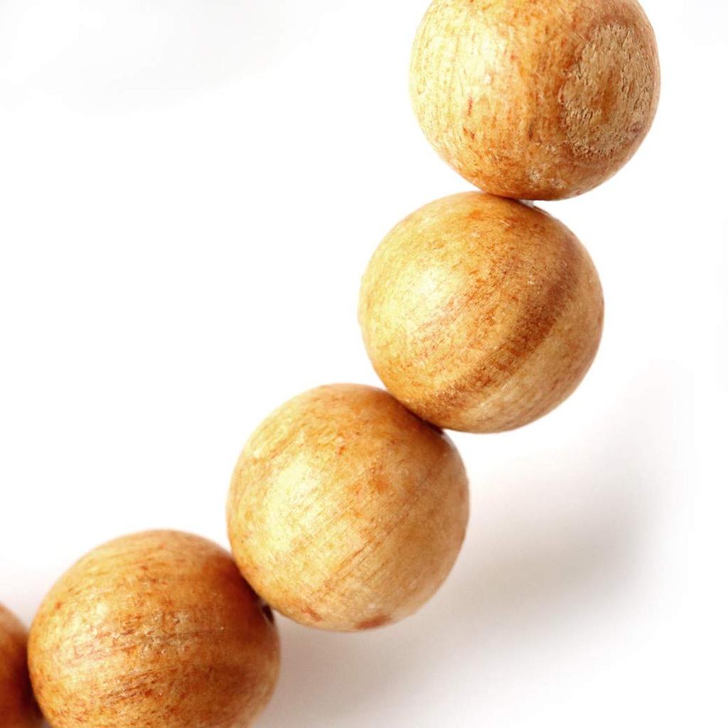 Palo Santo Peruvian Wooden Prayer Fragrant Inner 21cm [GOLD STONE] Bracelet, 12mm, Holywood, Beads, Wood, Diameter Approx.