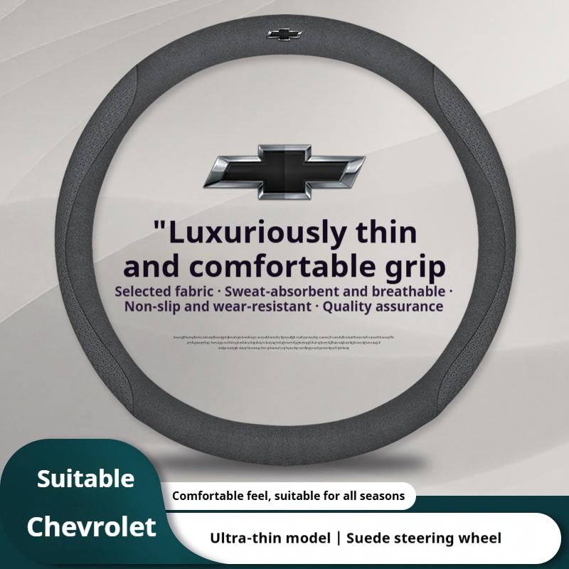 AABHK1 Leather Car Steering Wheel Cover for Chevrolet Chevy Malibu Spark tracker Cruze Sonic Camaro Equinox Volt Seeker Accessories