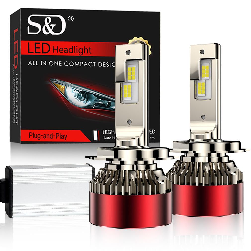 2 шт. Светодиодные лампы для фар H7 H4 6500K H1 H8 H11 Led 9005 HB3 9006 HB4 Автомобильная лампа 120 Вт 60000 лм 9012 Hir2 Высокой мощности Canbus 30SMD CSP Чипы Фара