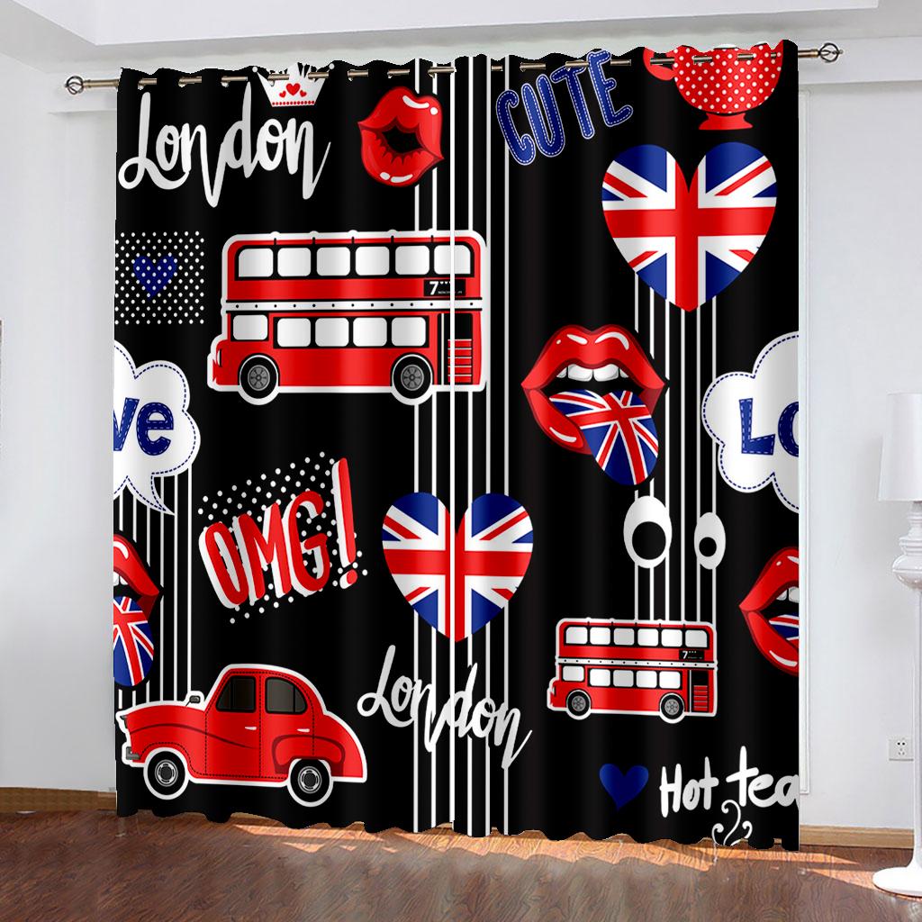 3D-печать на заказ шторы с крутым рисунком гоночного автомобиля для детской комнаты, игровой комнаты, декоративные шторы с люверсами сверху