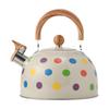 Чайник со свистком, столовая посуда, чайник, бытовой, 2,5 л, кухонная утварь, портативный, с деревянной ручкой, свисток для чая