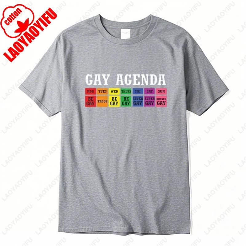 Retro Comfort LGBTQ The Gay Agenda Tshirt Pride Month Sweatshirt Ally Gift Equality Crewneck Transgender Rights Tees Unisex Tops