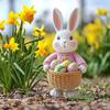 1 шт. Креативный садовый колышек Кролик Пасхальное яйцо Садовый декоративный колышек Пасхальная атмосфера Декоративный реквизит ПВХ