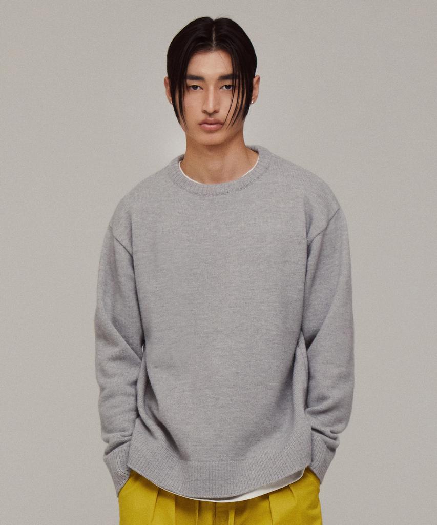 GAC Round Wool Knit Grey